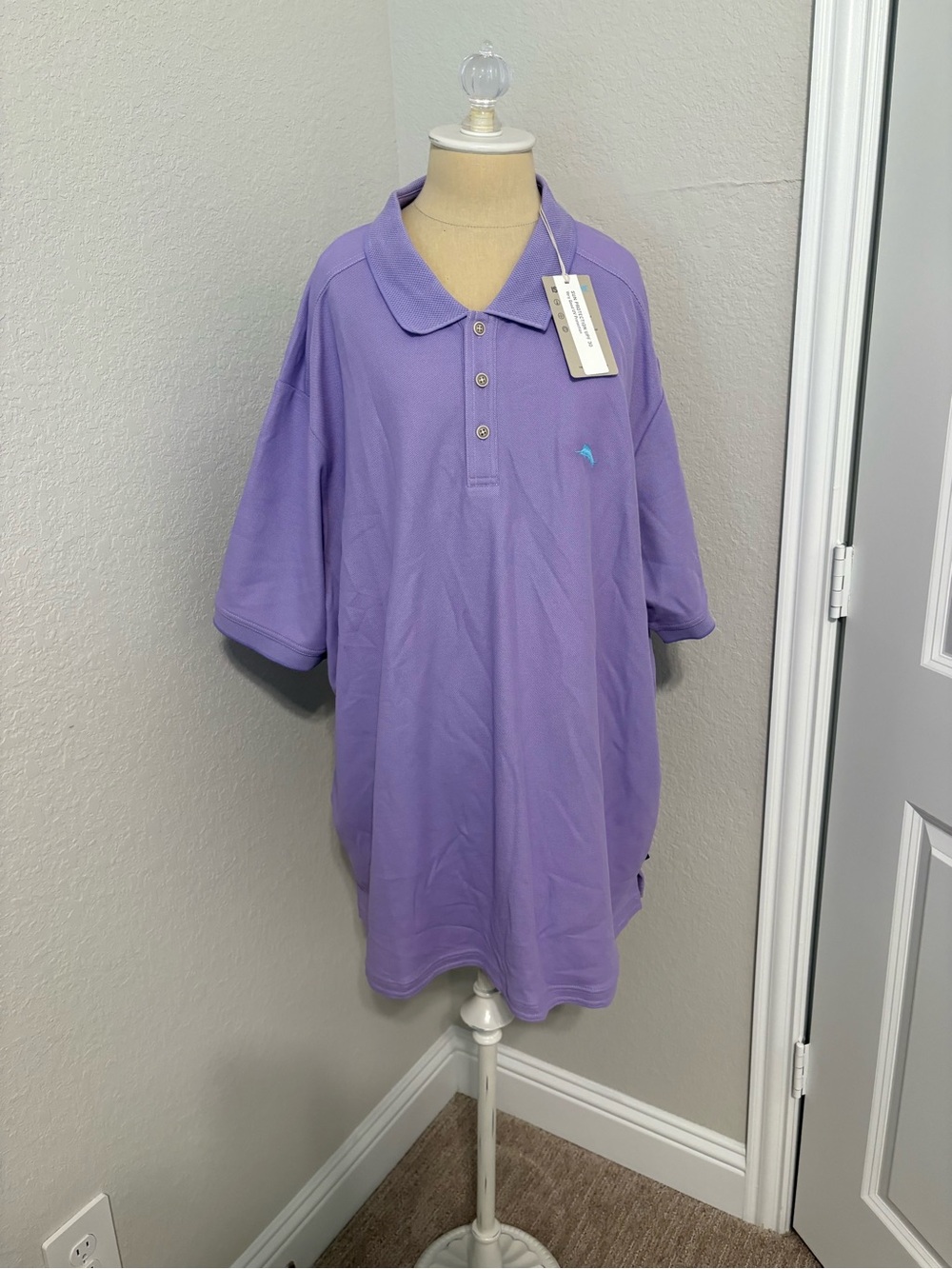 Tommy Bahama Purple Short Sleeve Polo